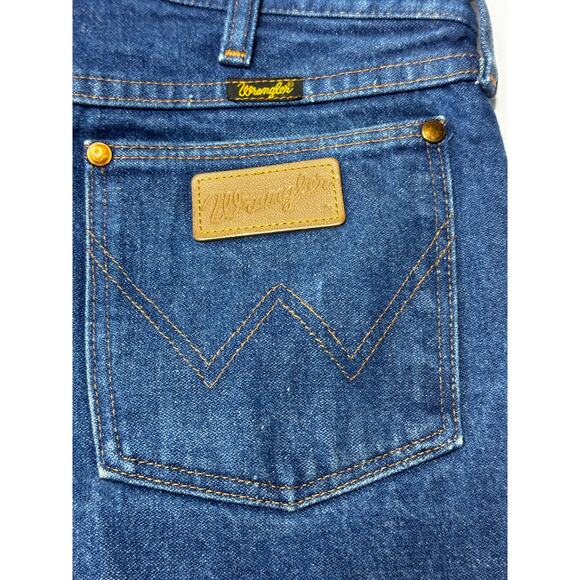 Wrangler 13MWZ Men's Regular Fit Straight Leg Western Blue Jeans - Size 34x31 - Picture 5 of 6